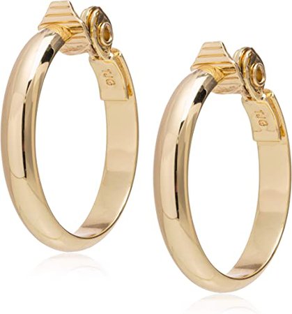 Amazon.com: Anne Klein Classics Silver-Tone Clip Hoop Earrings : Anne Klein: Clothing, Shoes & Jewelry