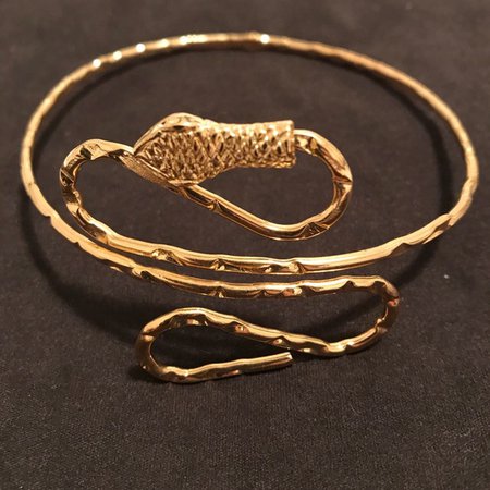 Gold Snake Arm Cuff