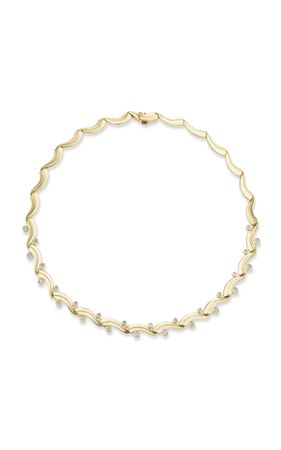 Marea 18k Yellow Gold Diamond Necklace By Sorellina | Moda Operandi