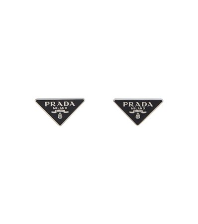 Prada - Symbole sterling silver earrings | Mytheresa