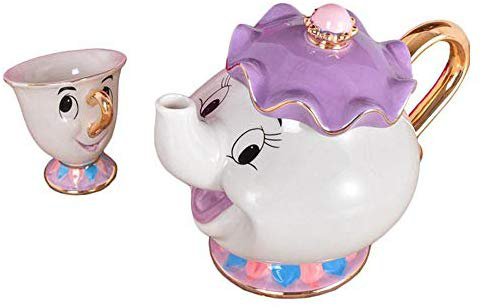 Amazon.com | NEW Beauty and The Beast Mrs. Potts Chip Tea Pot & Cup set Teapot Mug ( Pot & Cup): Tea-For-One Sets