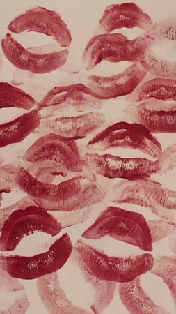 lipstick stains red kisses love lust background