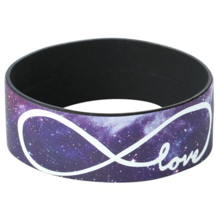 Galaxy Infinite Love Rubber Silicone Bracelet