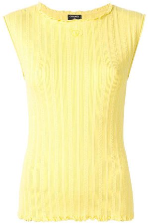 PRE-OWNED knitted sleeveless top