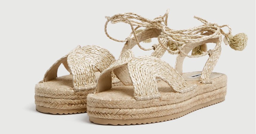 pull and bear espadrilles wedge sandals