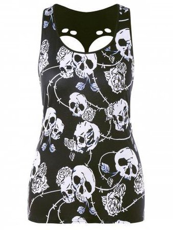 skull fitted tank top - Google Search