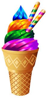 rainbow ice cream cones - Google Search