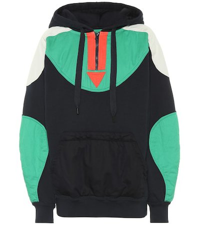 Nansel cotton-blend hoodie