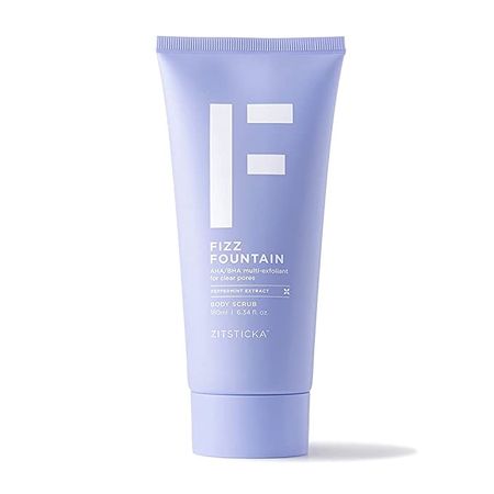 Amazon.com : FIZZ FOUNTAIN™ by ZitSticka - AHA/BHA Body Scrub Exfoliant, Built for Acne-Prone Skin, Delivering Clearer Pores, Cleaner Skin and Future Clarity : Beauty & Personal Care