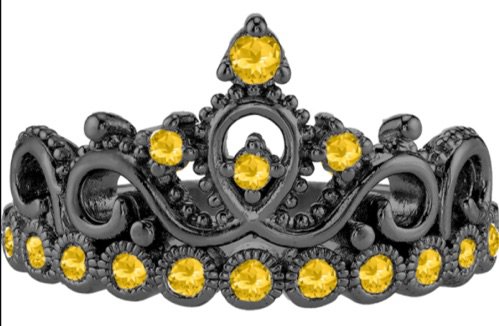 black and yellow crown