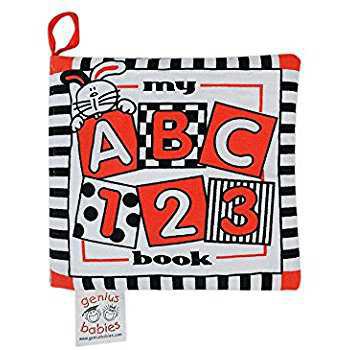 Amazon.com : Baby's My First ABC Cloth Book - Black, White & Red : Baby Shape And Color Recognition Toys : Baby