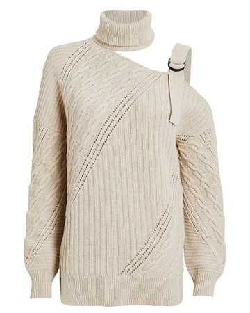 Strapped Merino Turtleneck Sweater