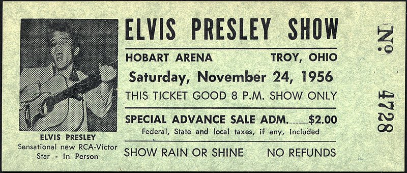 Elvis Presley ticket