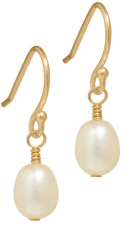 gold pearl earrings