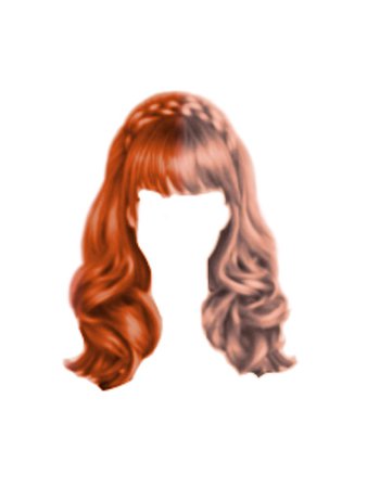 Orange / Pink / Ginger / Blonde Hair Split Two Colour @bittersweetofficial PNG