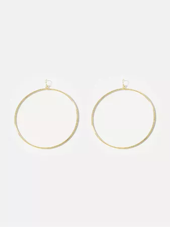 Simple Circle Oversize Hoop Earrings