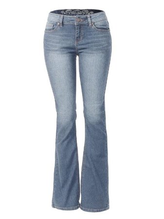 bootcut low rise jeans