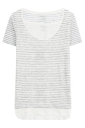 Striped Linen T-Shirt Gr. 2