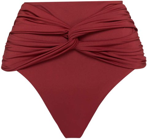 Bondi Born Penelope Knot-Detailed Bikini Bottom Size: 8