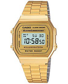 Casio Women's Digital Vintage Gold-Tone Stainless Steel Bracelet Watch 39x39mm LA680WGA-9MV - Watches - Jewelry & Watches - Macy's