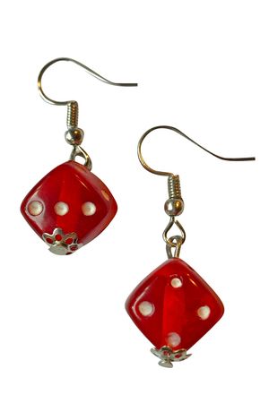 Red Dice Earrings – Tunnel Vision