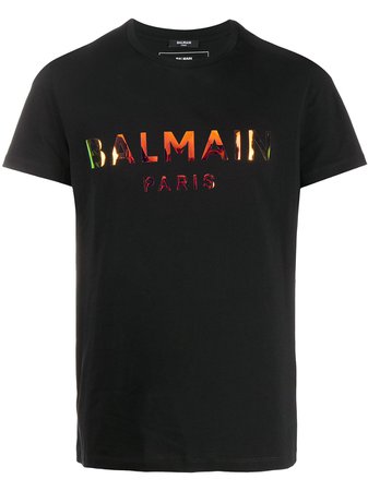 Balmain t-shirt à Imprimé Holographique - Farfetch