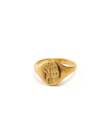 Vintage Gold Texture Ring