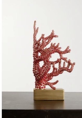 decorative coral bookend