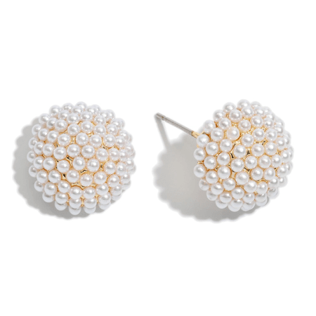 Pearl Cluster Earrings by Belle & Ten
