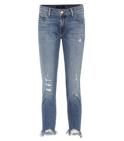 Sadey low-rise cropped jeans