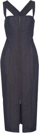 Martin Grant Linen Slit Halter Dress Size: 34