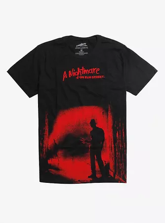 A Nightmare On Elm Street Freddy Silhouette T-Shirt
