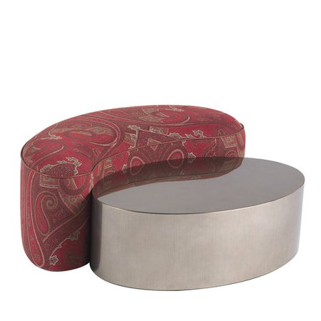 Goa Set of Pouf and Low Table #1 ETRO Home Interiors - Artemest