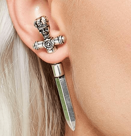 Capricorn Sword Stud Earrings Dolls Kill
