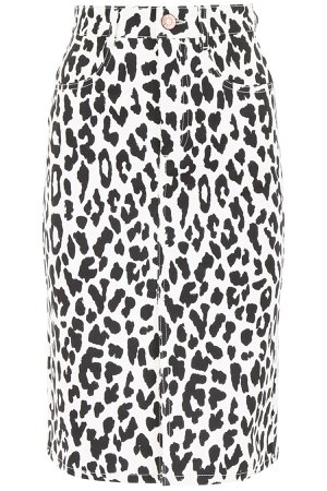 See by Chloé Leopard-printed Skirt