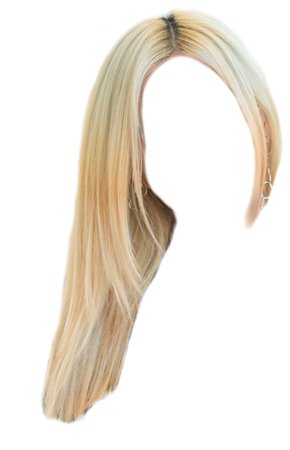 blonde straight hair long
