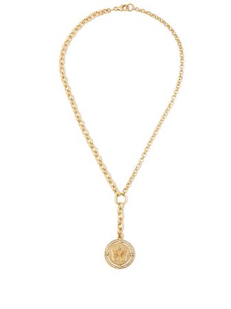 Foundrae 18kt Yellow Gold Mixed Belcher Charm Necklace - Farfetch