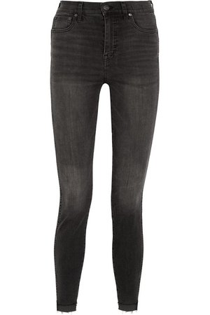 Madewell Frayed high-rise skinny jeans