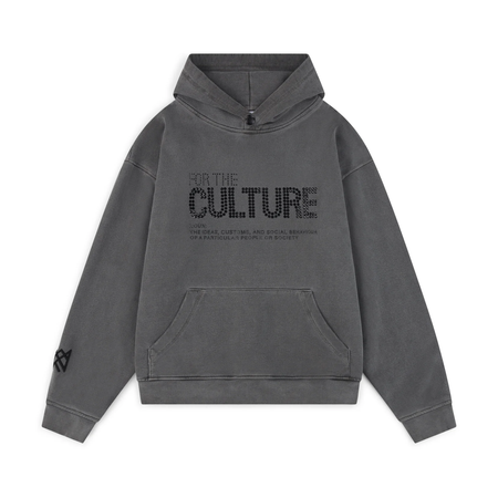 For The Culture Crystal Hoodie - Charcoal Grey