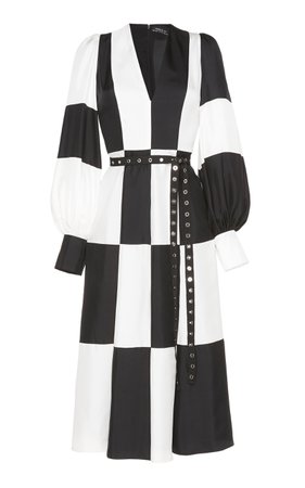 Checkerboard Midi Dress by Andrew Gn | Moda Operandi