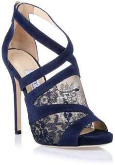 blue lace shoes
