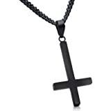 Amazon.com: Trilogy Jewelry Pewter Inverted Gothic St. Peter's Cross Pendant on Leather Necklace: Jewelry