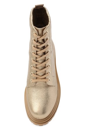 Женские золотые комбинированные ботинки martis GIANVITO ROSSI — купить за 78400 руб. в интернет-магазине ЦУМ, арт. G73884.20CU0.BHKMEKM