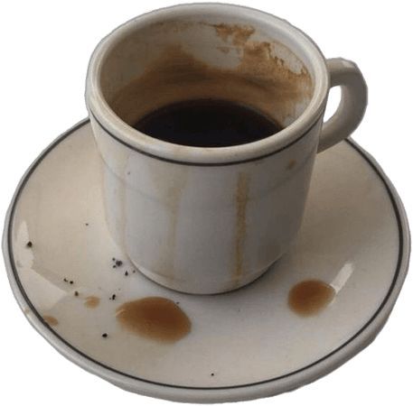 Coffee mug and saucer