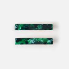 emerald green hair clips - Google Search