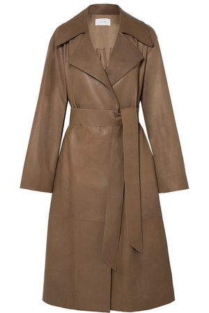 The Row | Efo belted leather trench coat | NET-A-PORTER.COM