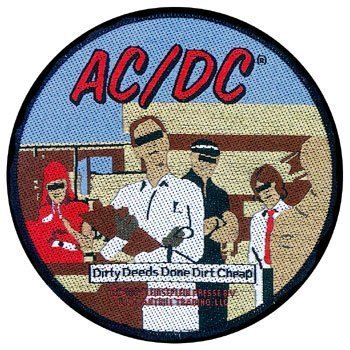AC/DC Patch - Dirty Deeds - Offical Band Merch - Buy Online at Grindstore.com