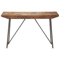 wood console