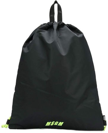 logo-print drawstring backpack