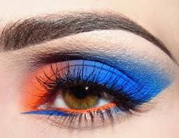 blue orange eyeshadow looks - Google Search